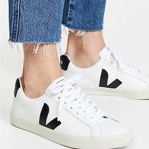 VEJA ESPLAR LEATHER WHITE / BLACK